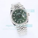 EW Factory Swiss Replica Rolex Oyster Perpetual Datejust 36 Palm Motif Dial Watch
